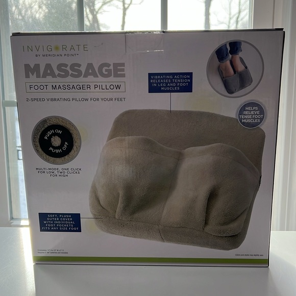 Invigorate by Meridian Point Foot Massager Pillow Slippers NIB - Picture 2 of 2